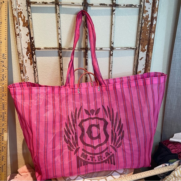 Consuela | Bags | Jumbo Consuela Pink Mesh Shopping Bag | Poshmark